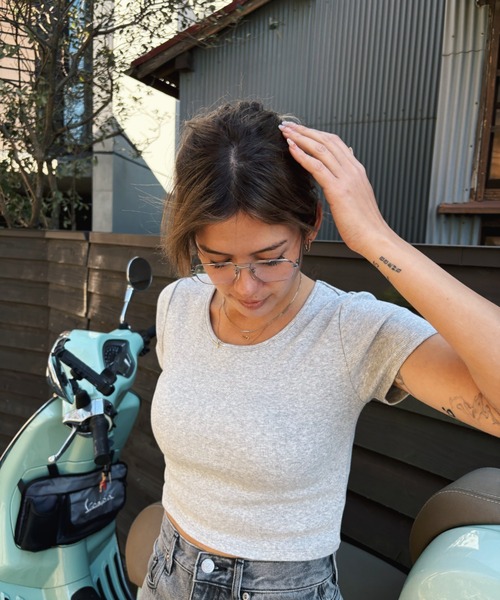 ROXY(ロキシー)の「SUNDAYS/ロキシーショート丈半袖Tシャツ(Tシャツ/カットソー・レディース・ホワイト/ミント/グレー/ブラック/ライトピンク・MEDIUM/LARGE)」の22枚目の写真