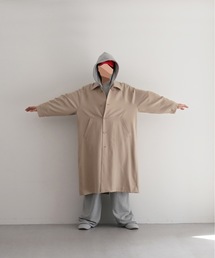 VOAAOV | VOAAOV Wool gabardine soutien collar coat(ステンカラーコート)