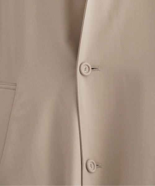 VOAAOV（ヴォアーブ）の「VOAAOV Wool gabardine soutien collar coat（ステンカラーコート・メンズ・ベージュ・1）」の2枚目の写真