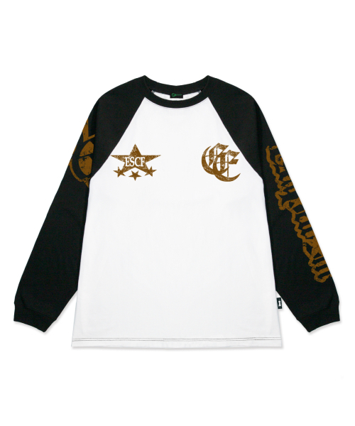 ESCAPEFROM(エスケープフロム)の「ESCFスターロゴプリントロングスリーブブラック(Tシャツ/カットソー・レディース・その他・MEDIUM/LARGE/SMALL)」の1枚目の写真