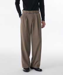 MUSINSA STANDARD（ムシンサスタンダード）の「REAL WIDE HIDDEN ELASTIC WAISTBAND SLACKS_DUSTY BEIGE（スラックス・メンズ）」