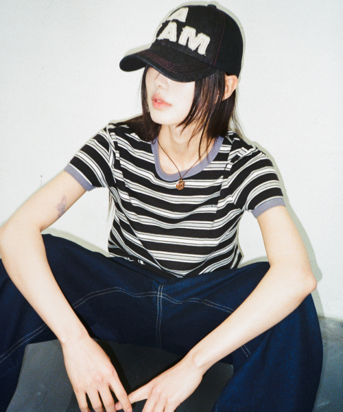 AAKAM（アーカム）の「Denim Trucker Cap (Black)（キャップ）」 - WEAR