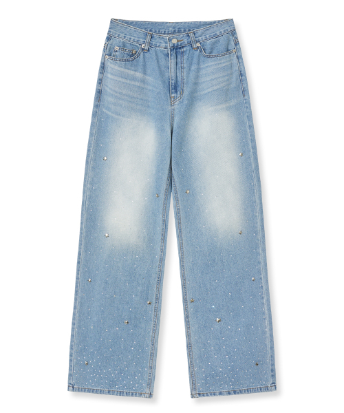 Midnight Move(ミッドナイトムーブ)の「ss cubic pants (blue)(デニムパンツ・レディース・その他・SMALL/MEDIUM)」の1枚目の写真