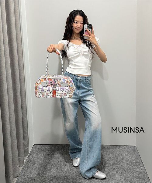 Midnight Move(ミッドナイトムーブ)の「ss cubic pants (blue)(デニムパンツ・レディース・その他・SMALL/MEDIUM)」の7枚目の写真