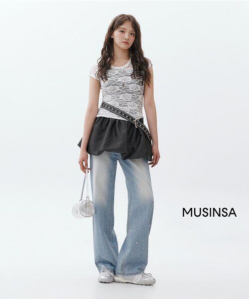 Midnight Move(ミッドナイトムーブ)の「ss cubic pants (blue)(デニムパンツ・レディース・その他・SMALL/MEDIUM)」の8枚目の写真