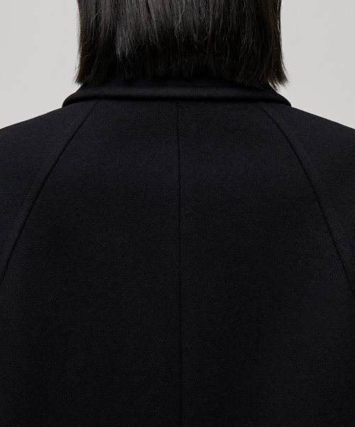 MUSINSA STANDARD WOMAN（ムシンサスタンダードウーマン）の「ウィメンズカシミヤブレンドショートマックコート[ブラック]（チェスターコート・レディース・その他・SMALL/MEDIUM/LARGE/X-SMALL）」の14枚目の写真