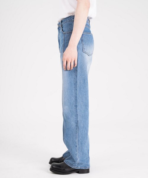 ROUGHNECK(ラフネック)の「カーブラインセミワイドデニムパンツ中青(デニムパンツ・メンズ・その他・L(32)/M(30)/XL(34))」の3枚目の写真