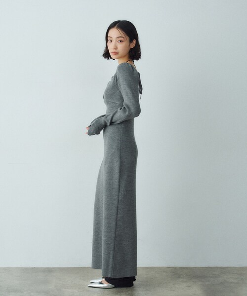 femi rib knit dress（ワンピース）｜CODE A（コードエー）の