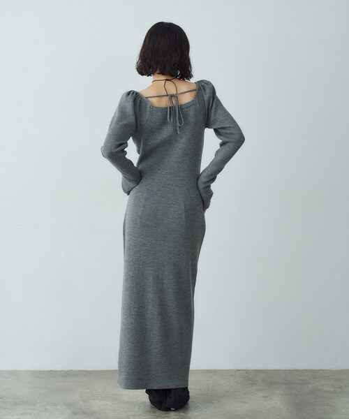 CODE A(コードエー)の「femi rib knit dress(ワンピース・レディース・グレー/パープル/ベージュ・00)」の15枚目の写真