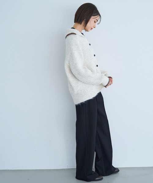 mil(ミル)の「裏ボア センタータックセミワイドパンツ【585115】(その他パンツ・レディース・ダークブラウン/テラコッタ/ブラック・FREE/S-Short/S-Regular/M-Short/M-Regular)」の14枚目の写真