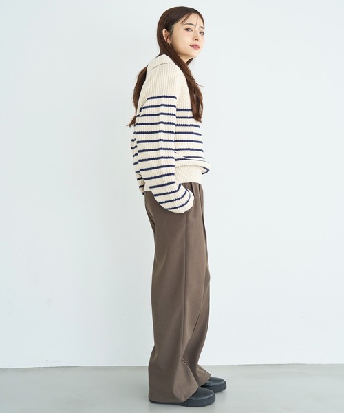 mil(ミル)の「裏ボア センタータックセミワイドパンツ【585115】(その他パンツ・レディース・ダークブラウン/テラコッタ/ブラック・FREE/S-Short/S-Regular/M-Short/M-Regular)」の19枚目の写真