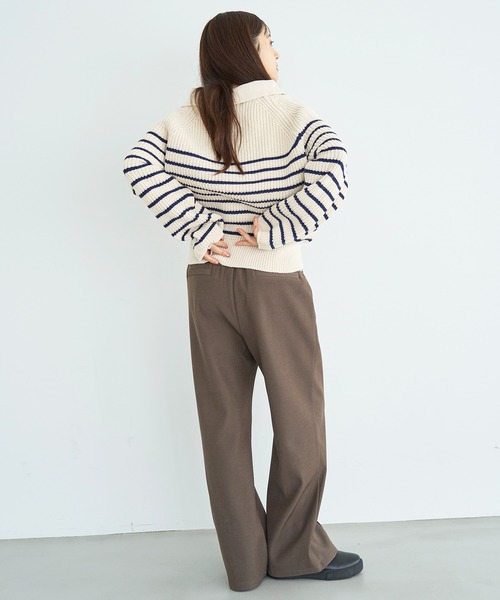 mil(ミル)の「裏ボア センタータックセミワイドパンツ【585115】(その他パンツ・レディース・ダークブラウン/テラコッタ/ブラック・FREE/S-Short/S-Regular/M-Short/M-Regular)」の18枚目の写真