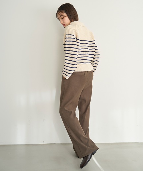 mil(ミル)の「裏ボア センタータックセミワイドパンツ【585115】(その他パンツ・レディース・ダークブラウン/テラコッタ/ブラック・FREE/S-Short/S-Regular/M-Short/M-Regular)」の22枚目の写真