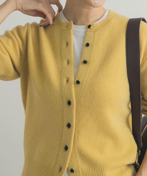 新品タグ付◉ YELLOW DOORS ウールサテン釦コンパクトカーディガン ウールサテン釦コンパクトカーディガン（URBAN RESEARCH DOORS