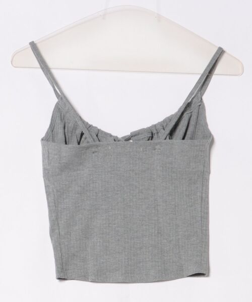 CERCA（チェルカ）の「【 MEMECLE / メメクル 】レースアップ フリルギャザー キャミソール（キャミソール・レディース・ライトブルー/ブラック/グレー/パープル・MEDIUM）」の5枚目の写真