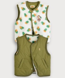 moimoln（モイモルン）の「【リバーシブル】カラーレオパードパデットベスト（ベスト・キッズ）」