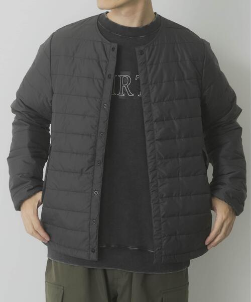 ITEMS URBANRESEARCH（アイテムズ アーバンリサーチ）の「『静電気防止/撥水/防水』高機能 パデッドジャケット（ダウンジャケット/コート・メンズ・ダークグレー/ブラック・MEDIUM/LARGE）」の2枚目の写真