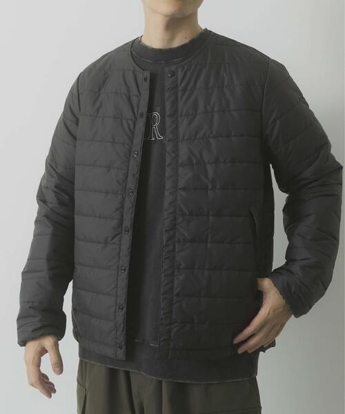 ITEMS URBANRESEARCH（アイテムズ アーバンリサーチ）の「『静電気防止/撥水/防水』高機能 パデッドジャケット（ダウンジャケット/コート・メンズ・ダークグレー/ブラック・MEDIUM/LARGE）」の3枚目の写真