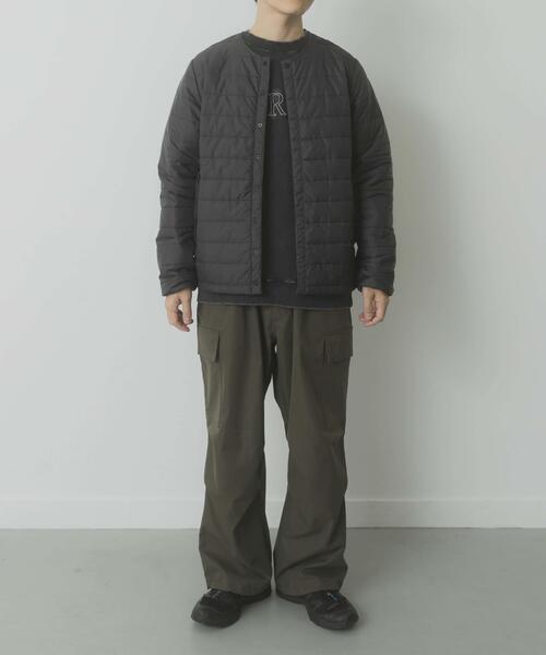 ITEMS URBANRESEARCH（アイテムズ アーバンリサーチ）の「『静電気防止/撥水/防水』高機能 パデッドジャケット（ダウンジャケット/コート・メンズ・ダークグレー/ブラック・MEDIUM/LARGE）」の6枚目の写真