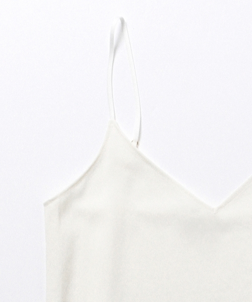 ELIN（エリン）の「ELIN / Vネック キャミソール（キャミソール・レディース・ホワイト/ネイビー・38/36）」の7枚目の写真