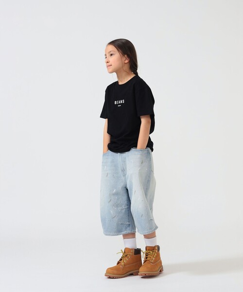 こども ビームス(コドモビームス)の「BEAMS × こども ビームス / クォーターレングス ペインター ワイド デニムパンツ 2026(110~160cm)(デニムパンツ・キッズ・サックスブルー/ブラック・S(110-120)/M(130-140))」の14枚目の写真