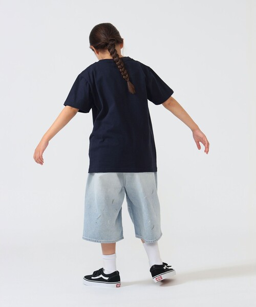 こども ビームス(コドモビームス)の「BEAMS × こども ビームス / クォーターレングス ペインター ワイド デニムパンツ 2026(110~160cm)(デニムパンツ・キッズ・サックスブルー/ブラック・S(110-120)/M(130-140))」の16枚目の写真