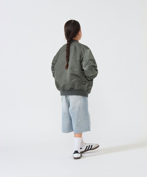 こども ビームス(コドモビームス)の「BEAMS × こども ビームス / クォーターレングス ペインター ワイド デニムパンツ 2026(110~160cm)(デニムパンツ・キッズ・サックスブルー/ブラック・S(110-120)/M(130-140))」の18枚目の写真