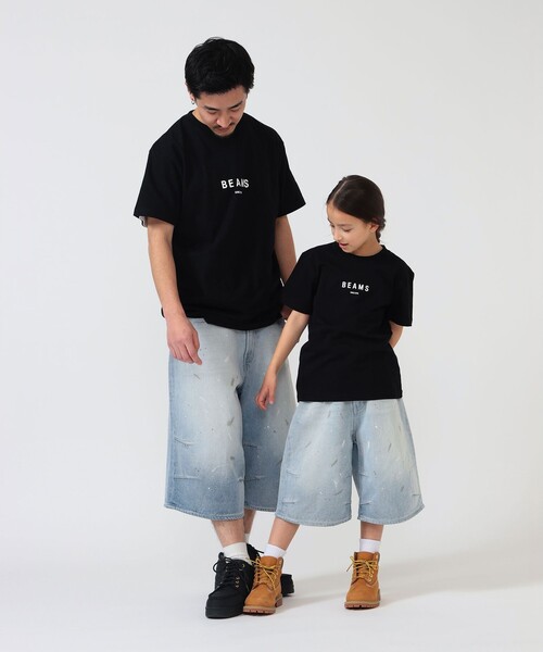 こども ビームス(コドモビームス)の「BEAMS × こども ビームス / クォーターレングス ペインター ワイド デニムパンツ 2026(110~160cm)(デニムパンツ・キッズ・サックスブルー/ブラック・S(110-120)/M(130-140))」の20枚目の写真