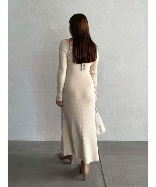 LAGUNAMOON（ラグナムーン）の「【POLO BCSコラボ】オフショルチョーカーニットワンピース（ワンピース・レディース・ブラック/ベージュ/モカ・SMALL/MEDIUM）」の19枚目の写真