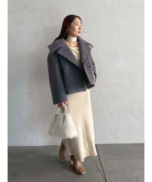 LAGUNAMOON（ラグナムーン）の「【POLO BCSコラボ】オフショルチョーカーニットワンピース（ワンピース・レディース・ブラック/ベージュ/モカ・SMALL/MEDIUM）」の21枚目の写真