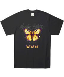 MONSTER REPUBLIC（モンスターリパブリック）の「バタフライイエローTシャツブラック（Tシャツ/カットソー）」
