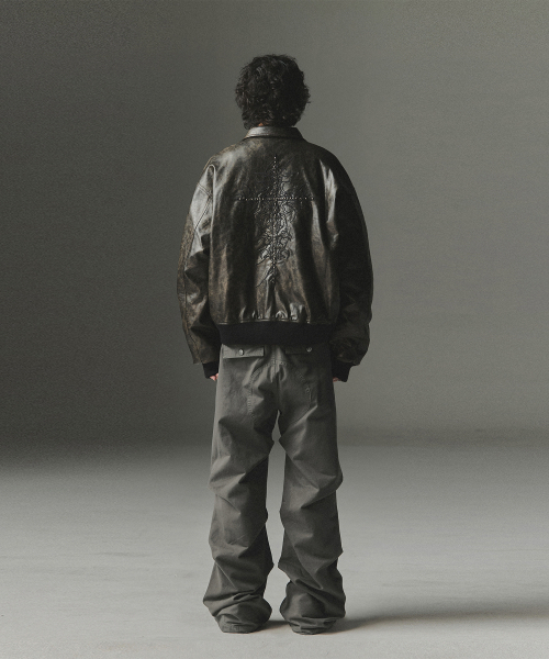 NOT4NERD（ノットフォーナード）の「Stair Shirred Flare Fit Cotton Pants - Charcoal（その他パンツ・レディース・その他・MEDIUM/LARGE/X-LARGE）」の5枚目の写真