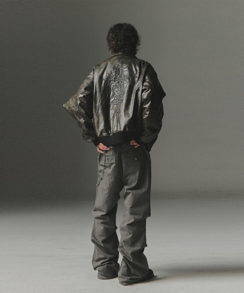 NOT4NERD（ノットフォーナード）の「Stair Shirred Flare Fit Cotton Pants - Charcoal（その他パンツ・レディース・その他・MEDIUM/LARGE/X-LARGE）」の7枚目の写真