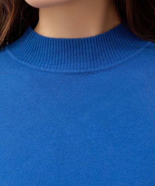 DAY CLOSET（デイ クローゼット）の「何気ない日も、きれいに見せる。長袖ハイネックリブニットトップス レディース（ニット/セーター・レディース・グレー/ホワイト/ダークブラウン/レッド・FREE）」の19枚目の写真