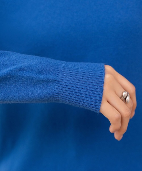 DAY CLOSET（デイ クローゼット）の「何気ない日も、きれいに見せる。長袖ハイネックリブニットトップス レディース（ニット/セーター・レディース・グレー/ホワイト/ダークブラウン/レッド・FREE）」の7枚目の写真