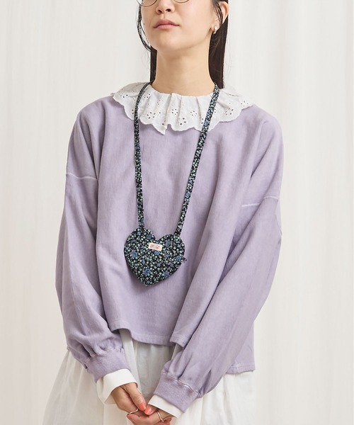 fig Ｌondon（フィグロンドン）の「pigment bio pullover（スウェット・レディース・パープル/グリーン/ピンク・FREE）」の3枚目の写真