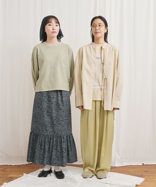 fig Ｌondon（フィグロンドン）の「pigment bio pullover（スウェット・レディース・パープル/グリーン/ピンク・FREE）」の4枚目の写真