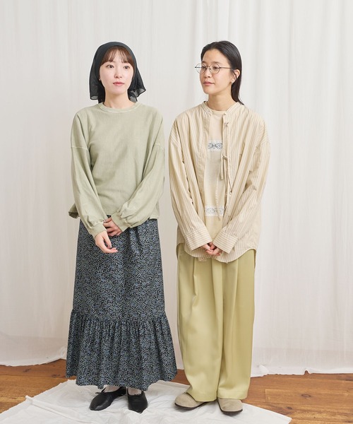 fig Ｌondon（フィグロンドン）の「pigment bio pullover（スウェット・レディース・パープル/グリーン/ピンク・FREE）」の5枚目の写真