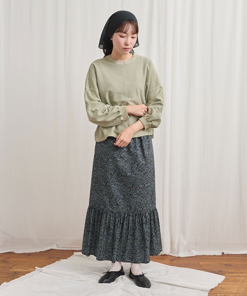 fig Ｌondon（フィグロンドン）の「pigment bio pullover（スウェット・レディース・パープル/グリーン/ピンク・FREE）」の14枚目の写真