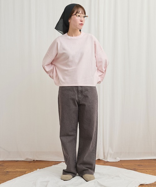 fig Ｌondon（フィグロンドン）の「pigment bio pullover（スウェット・レディース・パープル/グリーン/ピンク・FREE）」の20枚目の写真