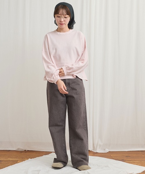 fig Ｌondon（フィグロンドン）の「pigment bio pullover（スウェット・レディース・パープル/グリーン/ピンク・FREE）」の21枚目の写真