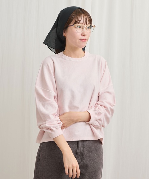 fig Ｌondon（フィグロンドン）の「pigment bio pullover（スウェット・レディース・パープル/グリーン/ピンク・FREE）」の17枚目の写真