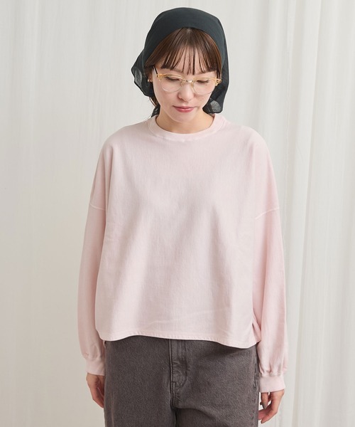 fig Ｌondon（フィグロンドン）の「pigment bio pullover（スウェット・レディース・パープル/グリーン/ピンク・FREE）」の19枚目の写真