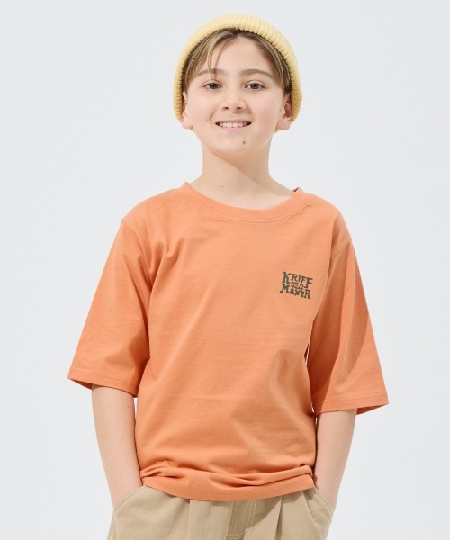 KRIFF MAYER Kid's Collection(クリフメイヤーキッズコレクション)の「【綿100%・5分袖】楽LUCK五分袖Tシャツ(BUS)(Tシャツ/カットソー・キッズ・オフホワイト/ミント/オレンジ/チャコール・160/150/140/130/120/170)」の8枚目の写真