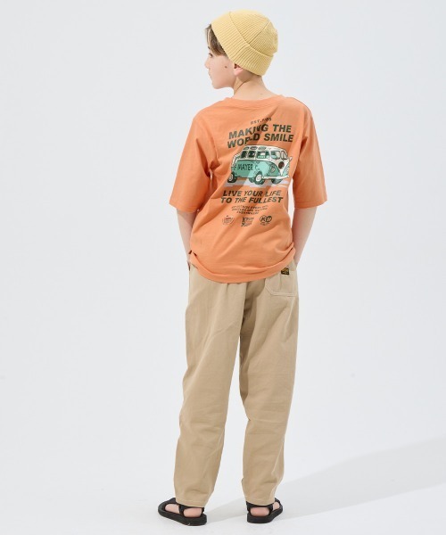 KRIFF MAYER Kid's Collection(クリフメイヤーキッズコレクション)の「【綿100%・5分袖】楽LUCK五分袖Tシャツ(BUS)(Tシャツ/カットソー・キッズ・オフホワイト/ミント/オレンジ/チャコール・160/150/140/130/120/170)」の11枚目の写真