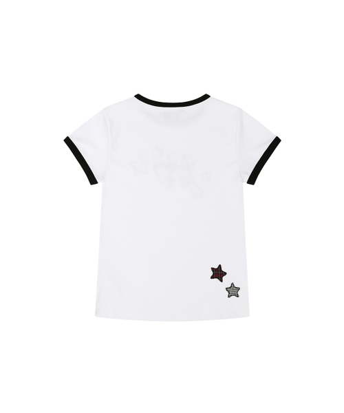 TUOMIO（トゥオミオ）の「STAR BUNNY RINGER T-SHIRT [WHITE]（Tシャツ/カットソー・レディース・その他・1/2）」の3枚目の写真