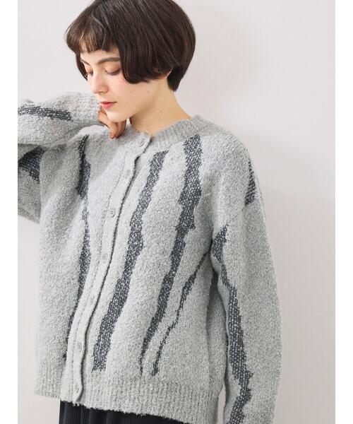 SM2（エスエムツー）の「前後2wayジャカード柄ニット（ニット/セーター・レディース・グレー/ブルー/ベージュ・F）」の2枚目の写真