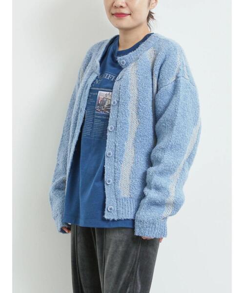 SM2（エスエムツー）の「前後2wayジャカード柄ニット（ニット/セーター・レディース・グレー/ブルー/ベージュ・F）」の3枚目の写真