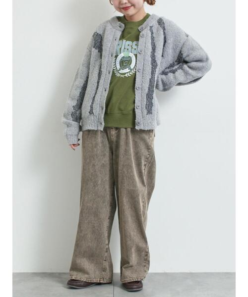 SM2（エスエムツー）の「前後2wayジャカード柄ニット（ニット/セーター・レディース・グレー/ブルー/ベージュ・F）」の5枚目の写真