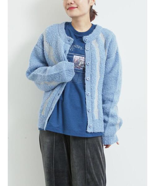 SM2（エスエムツー）の「前後2wayジャカード柄ニット（ニット/セーター・レディース・グレー/ブルー/ベージュ・F）」の7枚目の写真